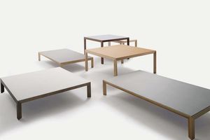 mesa de centro / moderna / de madera / de cerámica