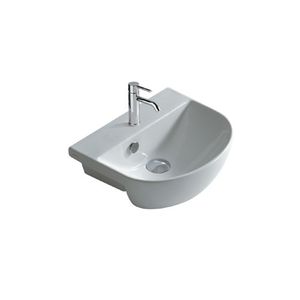 lavabo semiencastrado / de cerámica / moderno