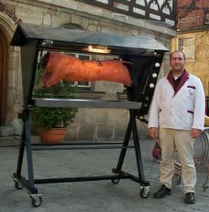 parrilla de gas / para suelo / profesional