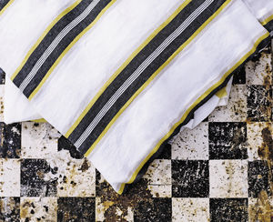 tela para cortinas / de rayas / de lino / Jacquard