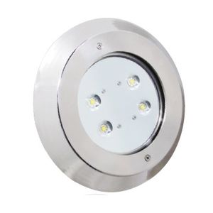 luminaria empotrable de suelo / LED / redonda / para piscina