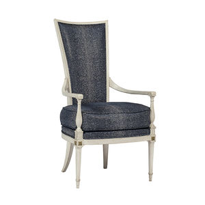 sillón Luis XVI / de tejido / de haya / de latón