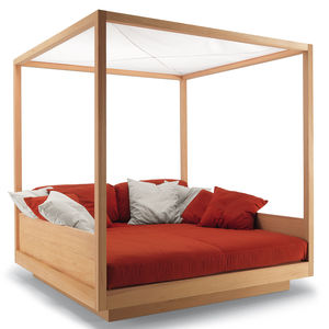 cama de jardín con dosel / de matrimonio / moderna / Sunbrella®