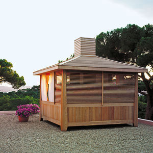 chalé de jardín de madera de cedro / moderno