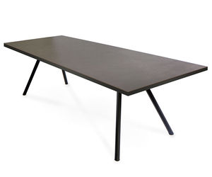 mesa moderna / de acero inoxidable / rectangular / para restaurante