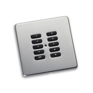 teclado de control para sistema domótico / para iluminación / mural / inalámbrico