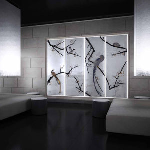 panel decorativo de mármol / de pared / con retroiluminación / pulido