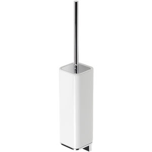 escobilla para inodoro de metal cromado / de cerámica / de pared