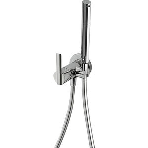 grifo monomando para bidé / encastrable / de metal cromado / de baño