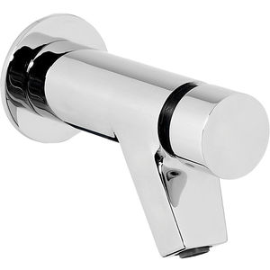 grifo monomando para lavabo / encastrable / de metal cromado / con temporizador