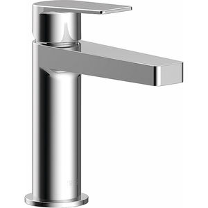 grifo monomando para lavabo / de metal cromado / de baño / con 1 orificio