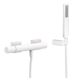 grifo monomando para ducha / de pared / de metal cromado / de baño
