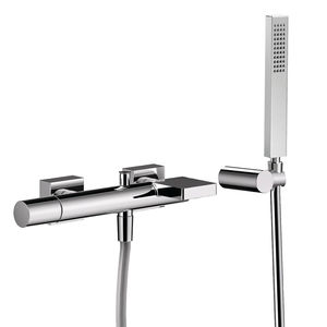 grifo monomando para ducha / para bañera / de pared / de metal cromado