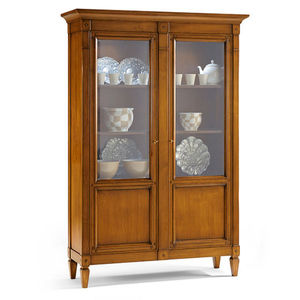 vitrina aparador de estilo Directorio / de vidrio / de madera