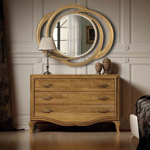 cómoda de estilo / de madera / de madera lacada / marrón