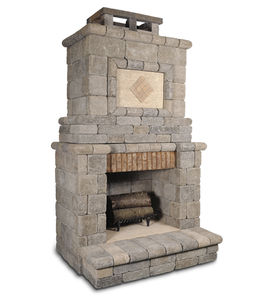 chimenea de leña / tradicional / hogar abierto / encastrable