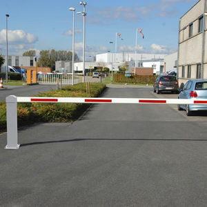barrera de tráfico / de control de acceso / levadiza / de aluminio