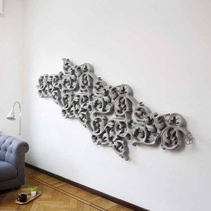radiador de agua caliente / de metal / moderno / de pared