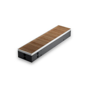 convector de agua caliente / de metal / moderno / bajo suelo
