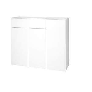 mueble de entrada moderno / mural / de madera / con espejo