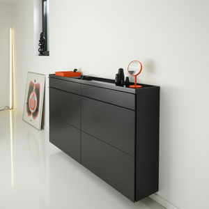 mueble zapatero moderno / de metal pintado