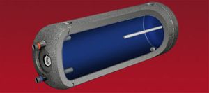 calentador de agua eléctrico / de pie / horizontal / con para uso con resistencia de apoyo