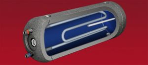 calentador de agua eléctrico / de pie / horizontal / con para uso con resistencia de apoyo