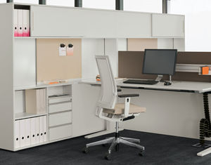armario de oficina bajo / alto / laminado / de vidrio