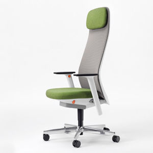 sillón de oficina moderno / de malla / de tela / giratorio