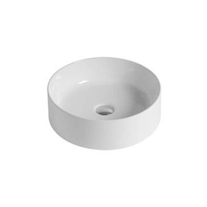 lavabo sobre encimera / redondo / de cerámica / moderno