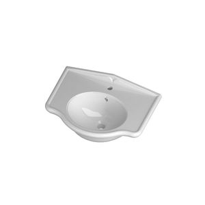 lavabo encastrable / ovalado / de cerámica / moderno