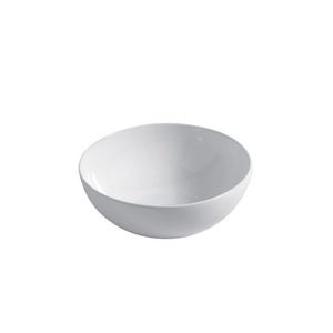 lavabo sobre encimera / redondo / de cerámica / moderno