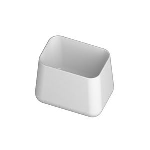 lavabo sobre encimera / rectangular / de cerámica / moderno