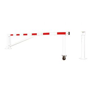 barrera de control de acceso / de tráfico / pivotante / de acero galvanizado