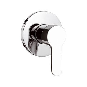 grifo monomando para ducha / de pared / encastrable / de metal cromado