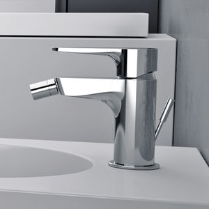 grifo monomando para bidé / de metal cromado / de latón cromado / de baño