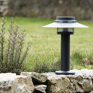 bolardo de iluminación de jardín / clásico / de aluminio / de policarbonato