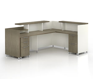 mostrador de recepción laminado / de madera