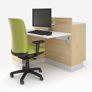 escritorio para open space / de metal / de material laminado / moderno