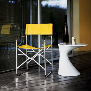 silla moderna / patín / plegable / con revestimiento removible