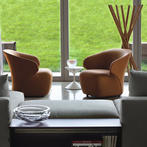 sillón moderno / de tejido / de cuero / de nailon