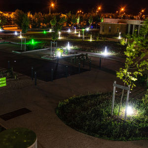 luminaria empotrable de suelo / LED / redonda / para jardín