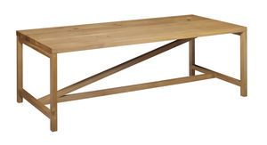 mesa moderna / de roble / de madera maciza / de madera aceitada