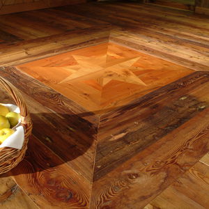 parquet multicapa / para pegar / de alerce envejecido / aceitado