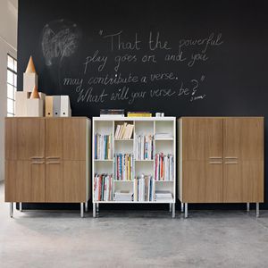 aparador alto / moderno / de madera / modular