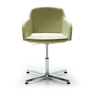 silla de oficina moderna / con reposabrazos / con patas en forma de estrella / tapizada