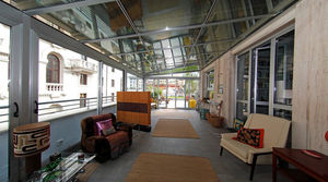 cerramiento de terraza de vidrio / de aluminio / motorizado