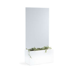 jardinera de polietileno / rectangular / moderna / para edificio público