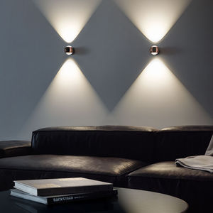 aplique moderno / de aluminio / LED / redondo