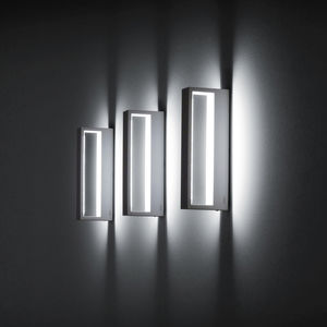 aplique moderno / de exterior / de aluminio / de vidrio